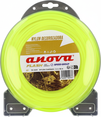 Hilo Desbrozadora Nylon Cuadrado Flash 4mm 22 Metros